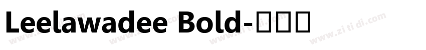 Leelawadee Bold字体转换